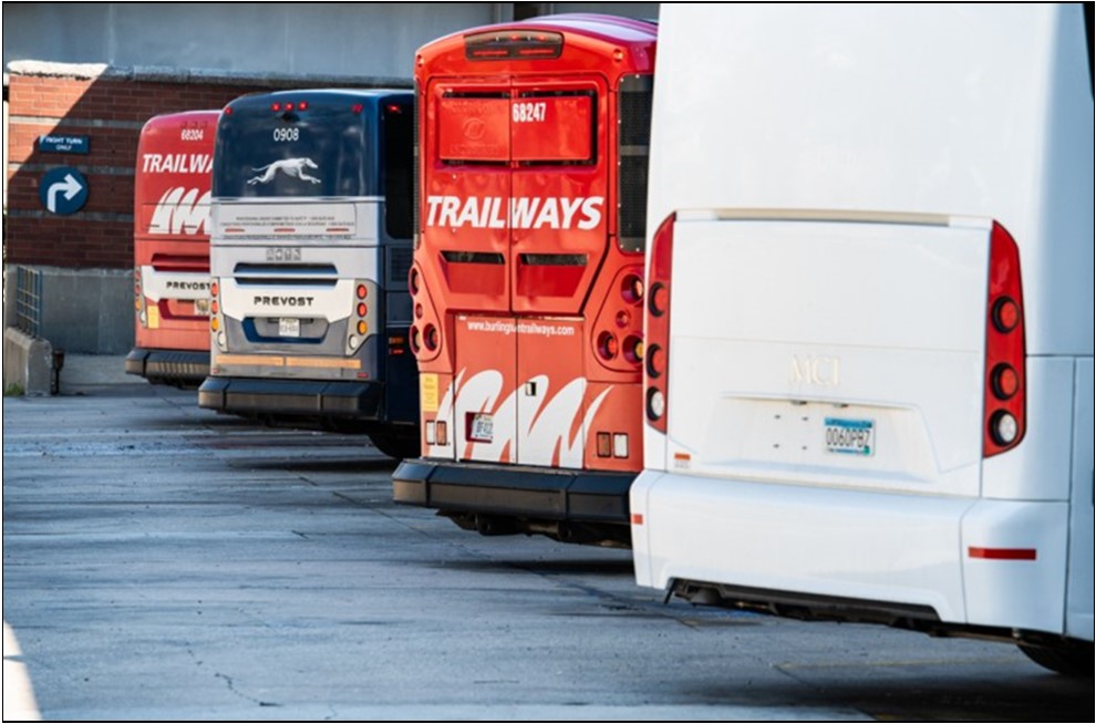 Greyhound’s lease on its Harrison Street terminal is set to end in October, and operators will likely have to vacate the site by Sept. 20. The city has yet to nail down a plan for where riders and buses will go when that happens. Credit: Colin Boyle/Block Club Chicago