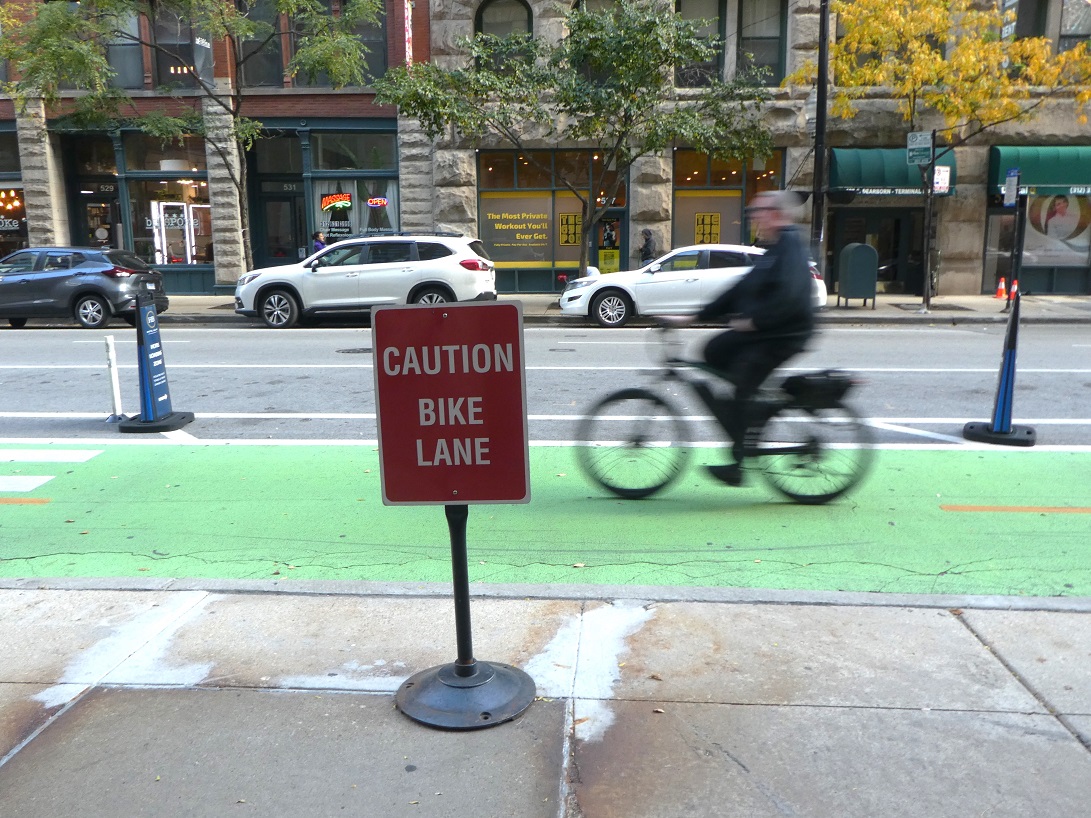 If You Block A Bike Lane Downtown, You’ll Now Get An Automatic Ticket Or Warning